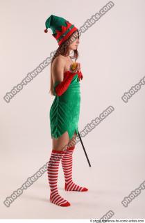 Veronika Elf Pose With Apple